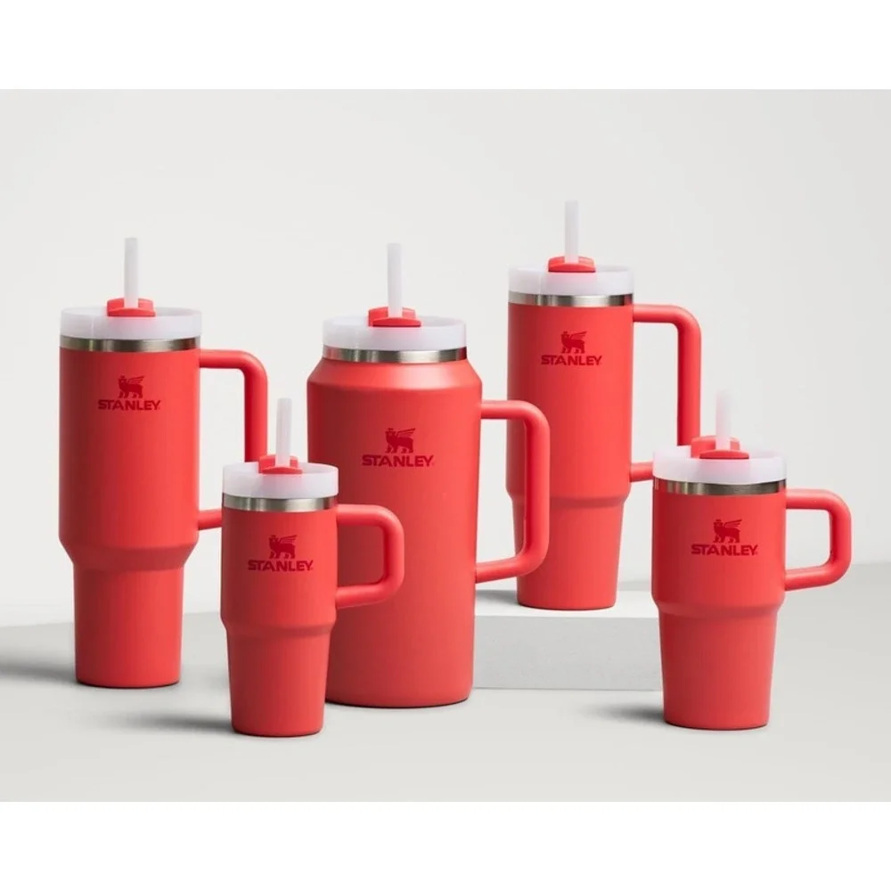 Stanley Quencher H2.0 40oz Tumbler Handle Straw Hot Coral Insulated Cup BPA-Free - Picture 7 of 12